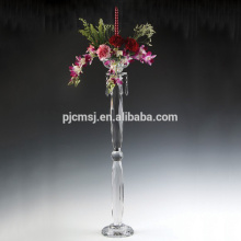 Candelabros de cristal por atacado transparente para a decoração do casamento